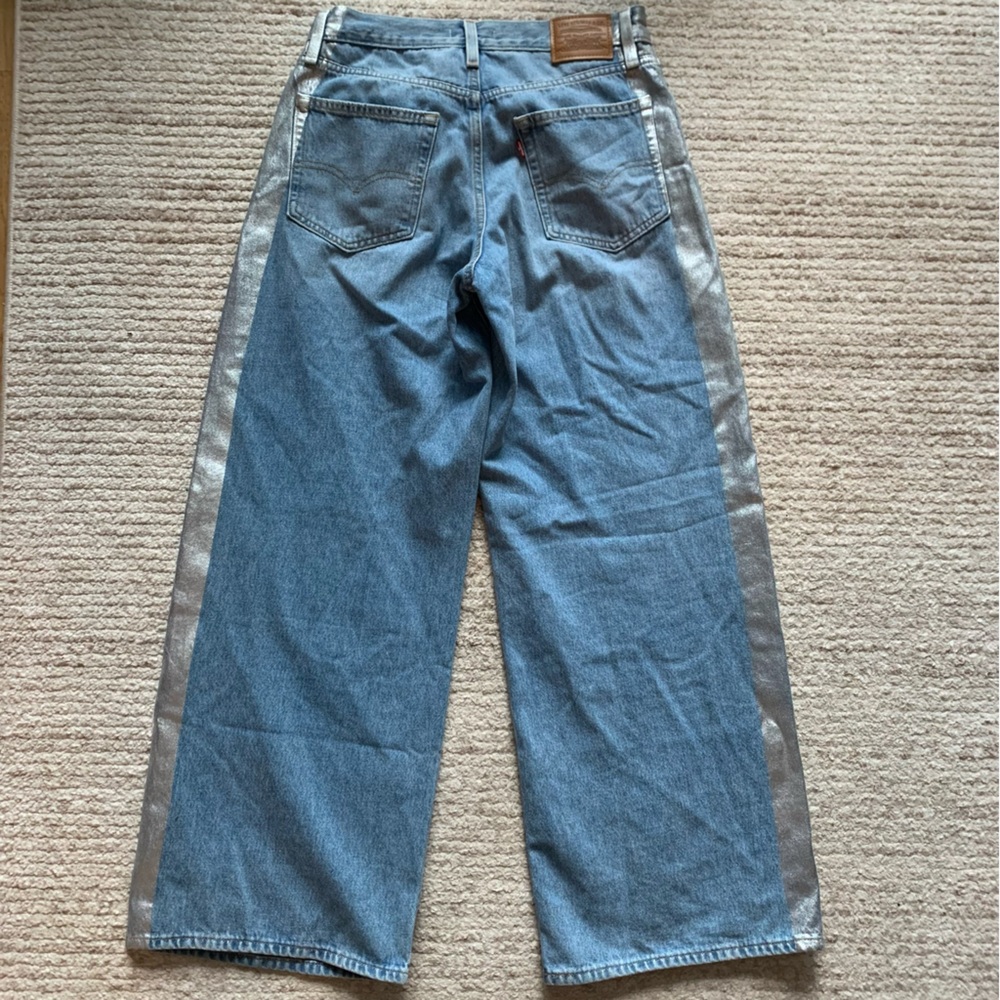 Levi’s XL Baggy Straight Jeans 100% Cotton NWOT Size 27 - Picture 3 of 6